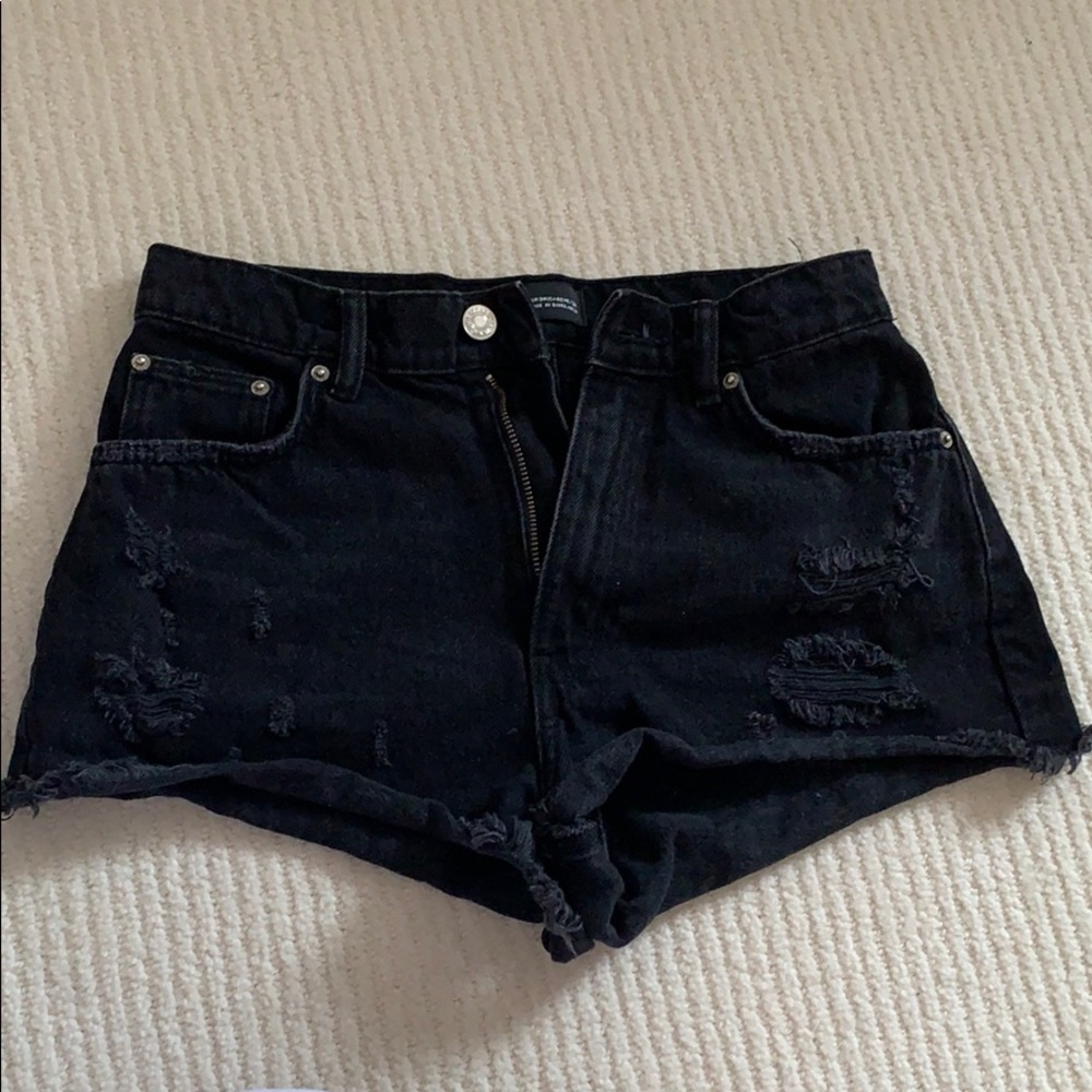 Zara Black Jean Shorts